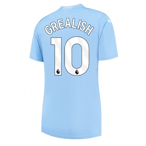 Dámy Fotbalový dres Manchester City Jack Grealish #10 2023-24 Domácí Krátký Rukáv